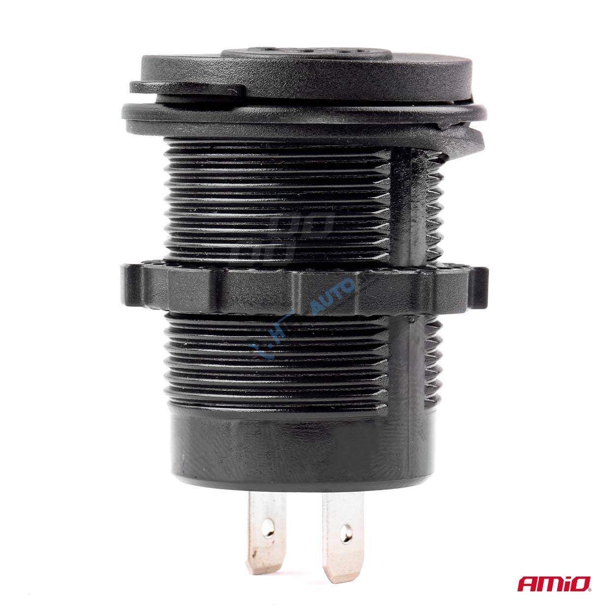 Vodotesná nabíjačka telefónu 2xUSB 12/24V MOD-05