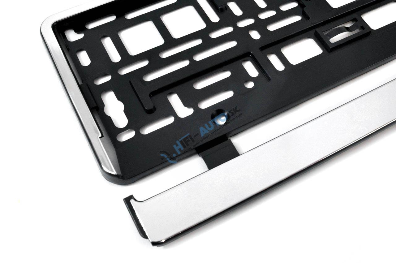 Podložka pod ŠPZ – chrómové lemovanie