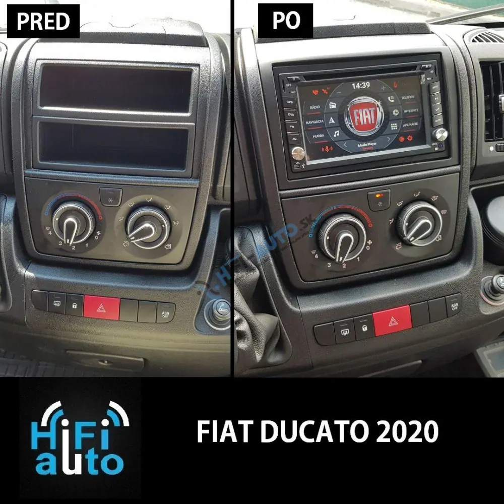ANDROID 14 Fiat Ducato do 2022 autorádio