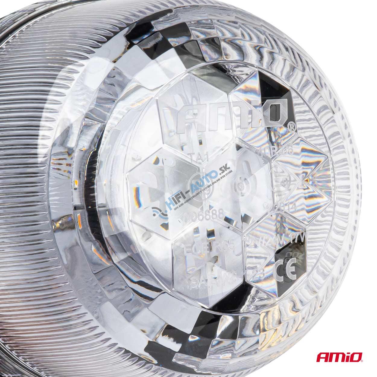 Výstražný maják W25sb na skrutke R65 R10 24LED 12/24V IP66