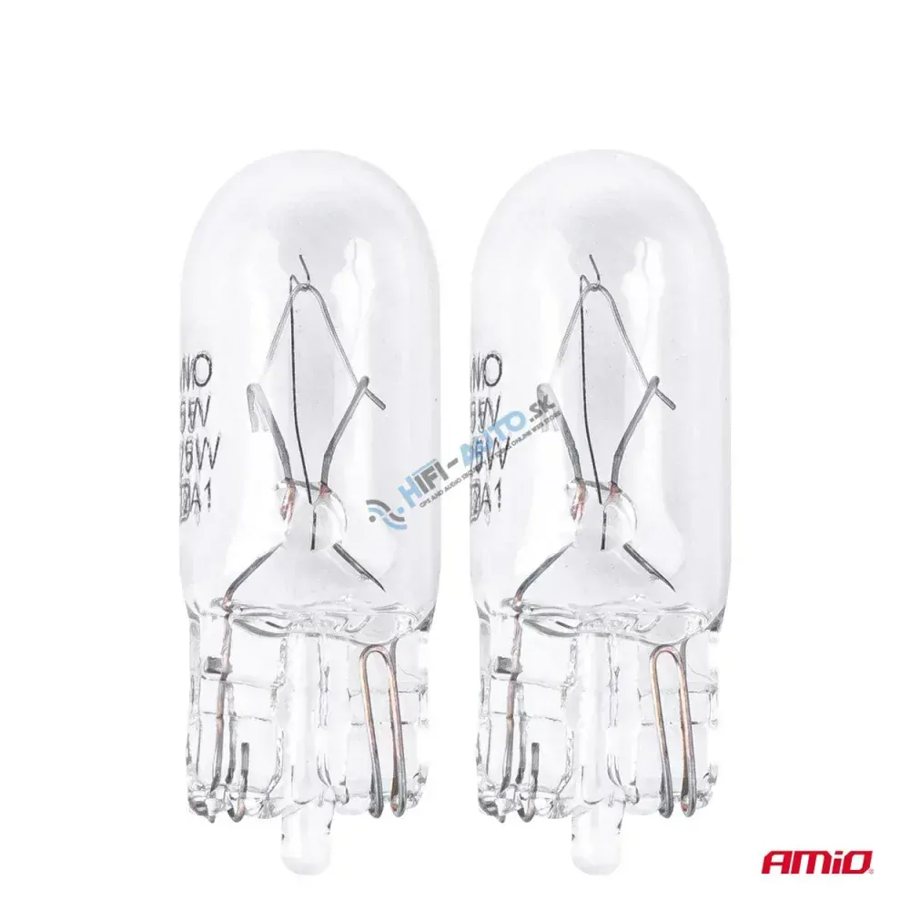 Halogénové žiarovky T10 W5W W2.1x9.5d 12V 2ks blister