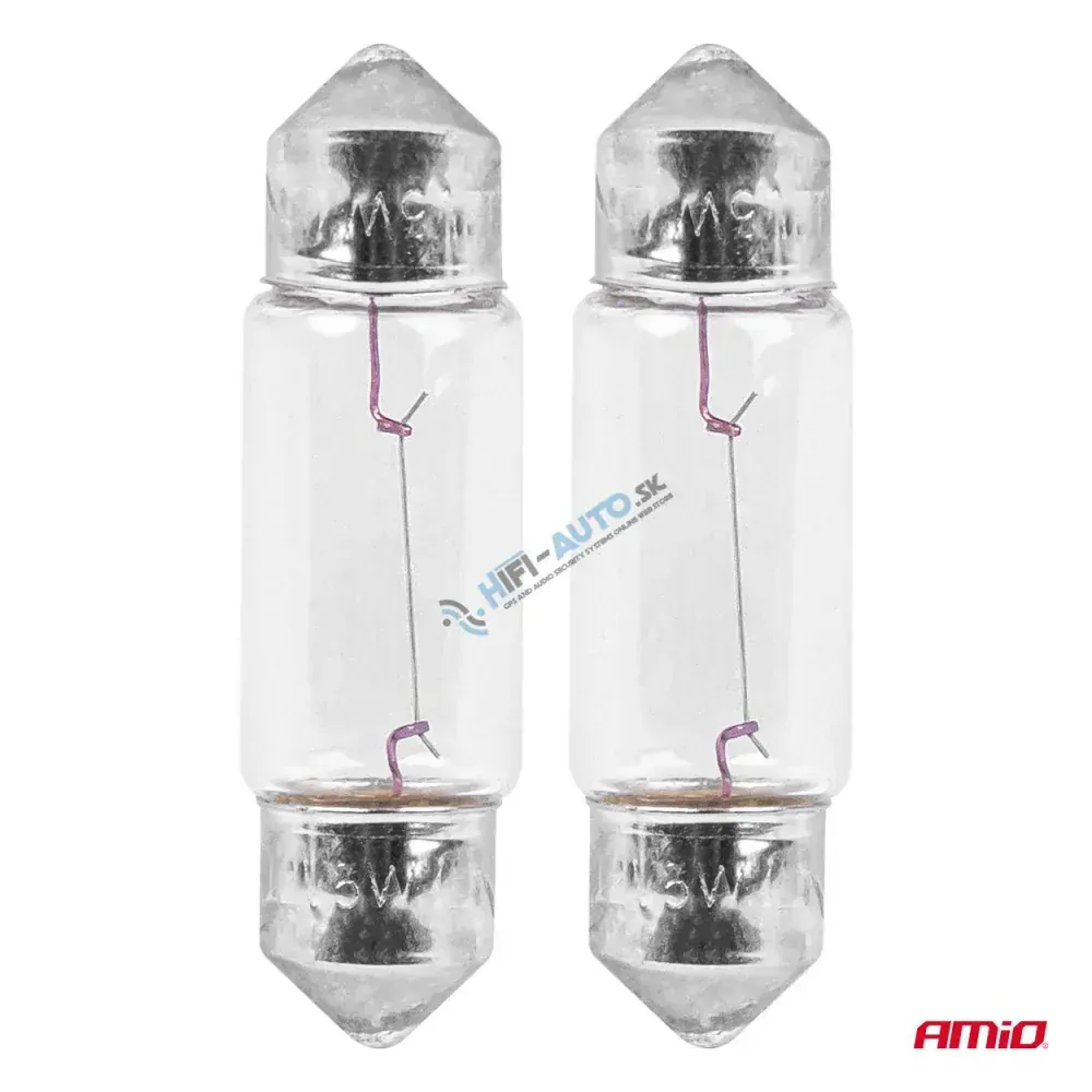 Halogénové žiarovky C5W Festoon SV 8,5-8 36mm 12V 2ks blister