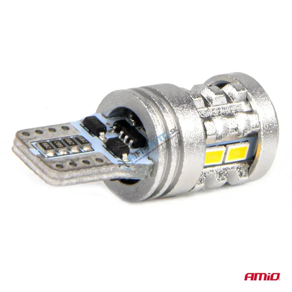 LED žiarovka STANDARD T10 W5W 6x3020 + 1x3030 SMD White 12V/24V