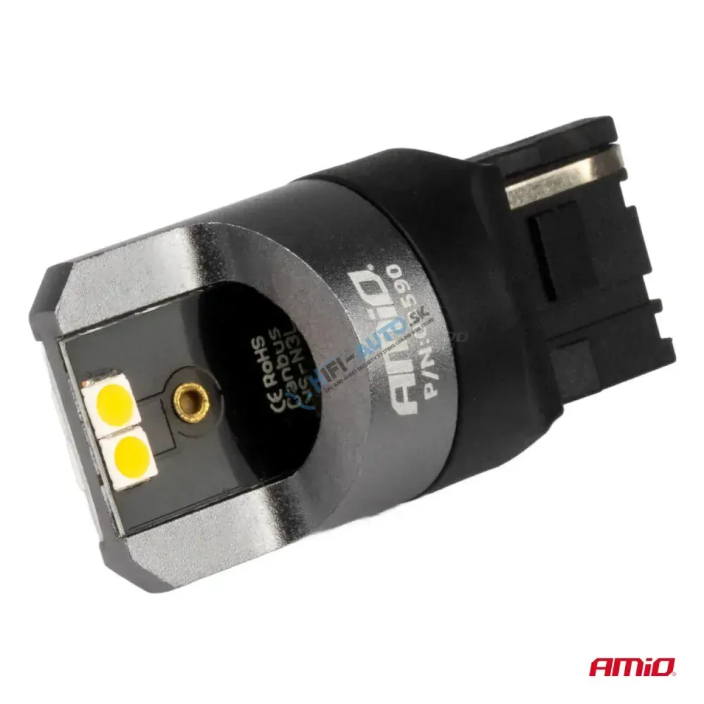LED CANBUS PRO series 7440 WY21W 4x3030 SMD Yellow 12/24V