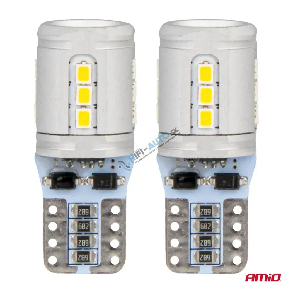 LED žiarovka CANBUS T10e W5W 15x2016 SMD White 12V/24V