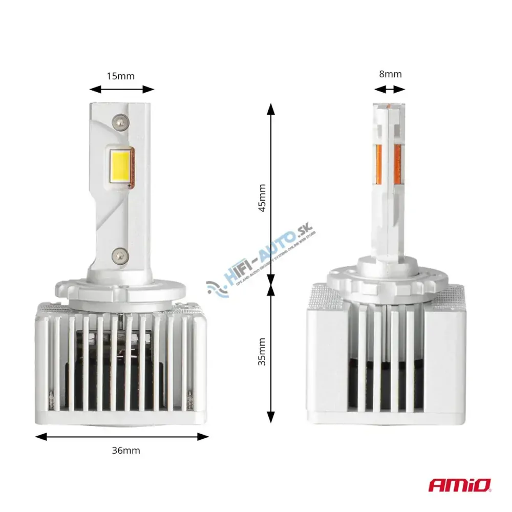 LED prestavbová sada D3S D5R D8S X AllinOne canbus 6000K
