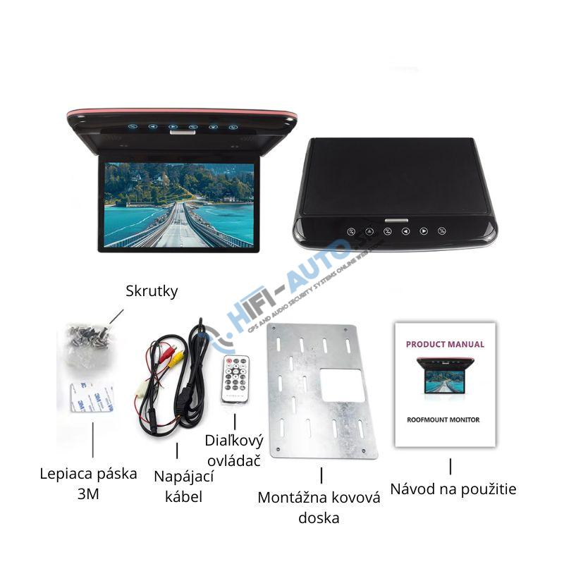 Stropný LCD monitor 11,6",USB/SD/HDMI/FM/ambientné osvetlenie