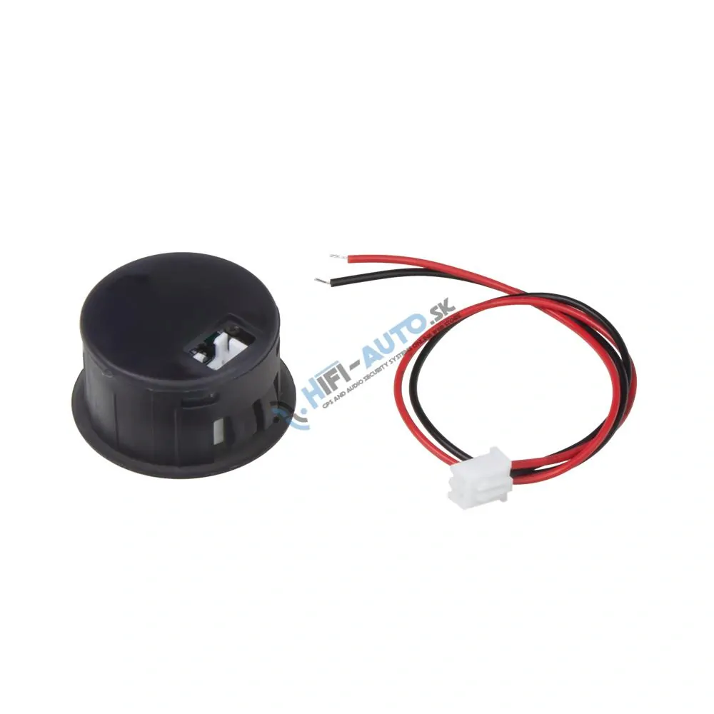 Digitálny voltmeter okrúhly 5 - 100V, modrý