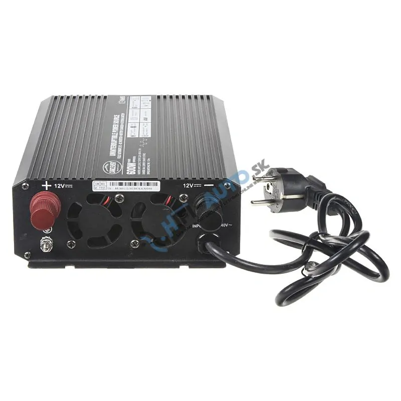 Menič napätia UPS 600W 12/230V + nabíjačka 12V/10A