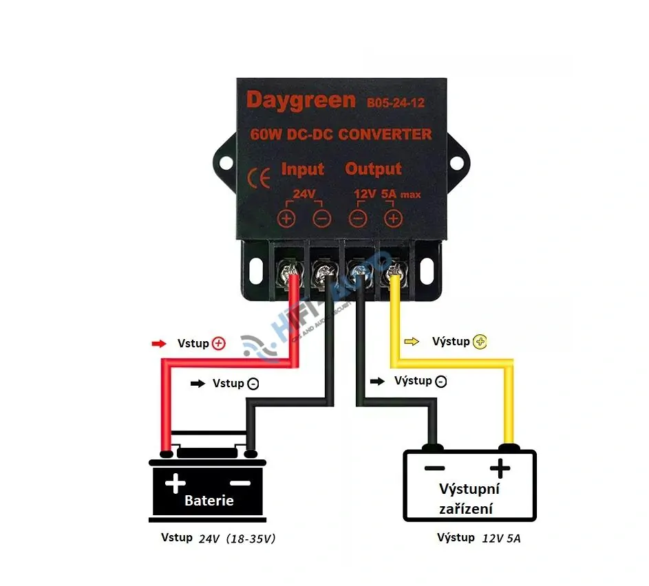 Lineárny menič napätia 24/12, 5A