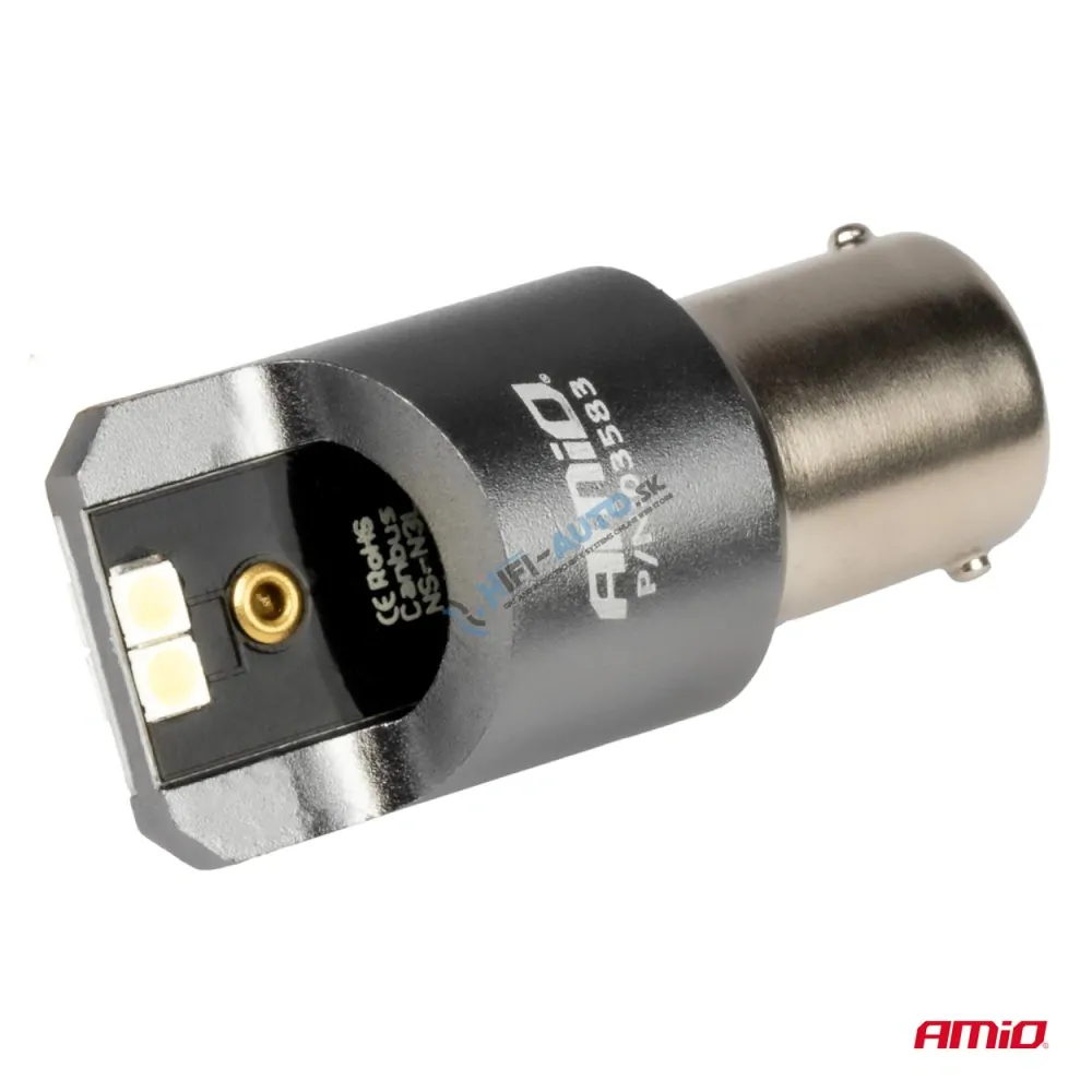 LED žiarovka CANBUS PRO series BA15S P21W 4x3030 SMD White 12/24V