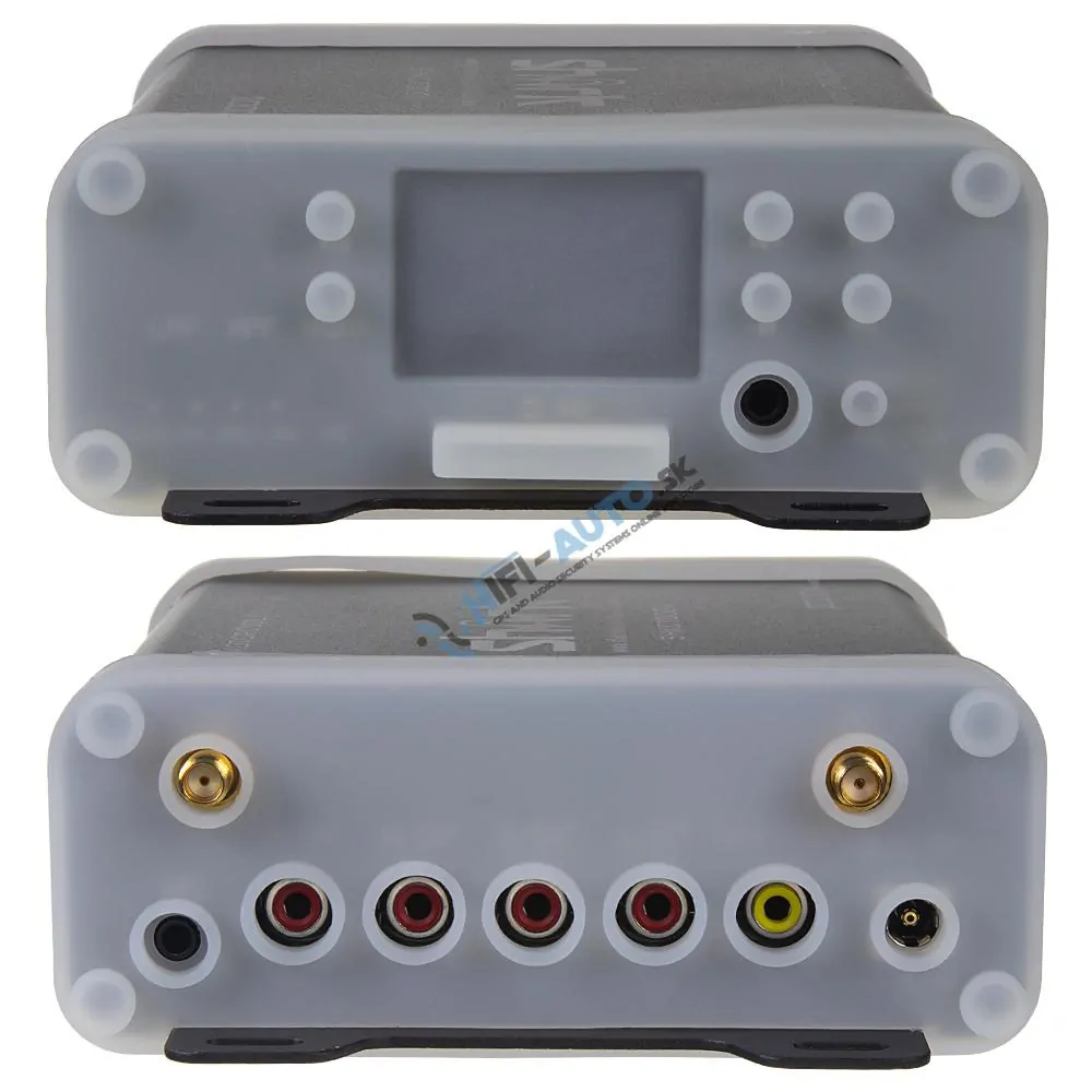 4.1CH zvukový systém na motocykel, skúter, ATV, loď s FM, USB, AUX, BT, čierne