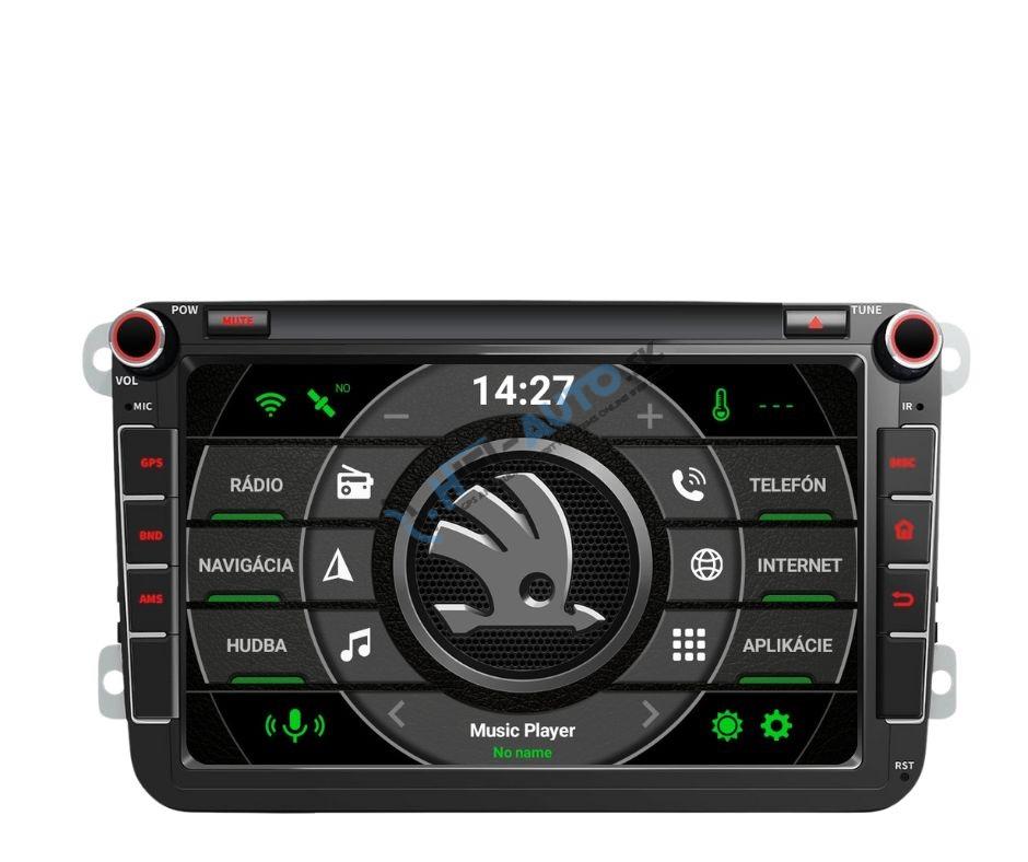 Škoda, VW, SEAT 8" Android 15 autorádio s WIFI, GPS, USB, BT LOW