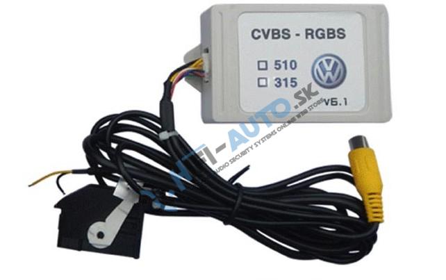 Adaptér k originálnym kamerám VW RGB - RCA