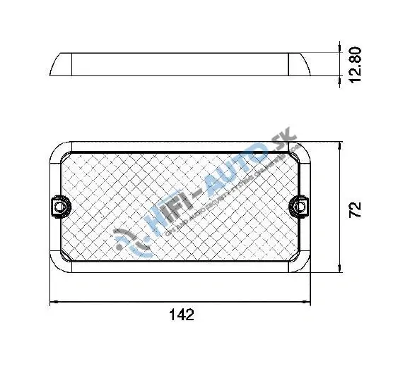 LED svetlo nástenné, biele, 24x0, 2W, ECE R10
