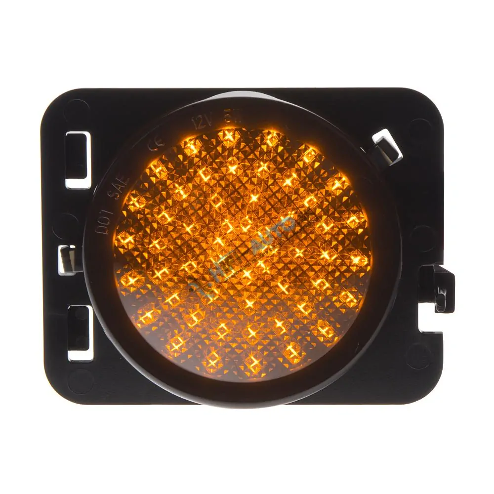 LED dynamické blinkre Jeep Wrangler JK oranžové, dymové