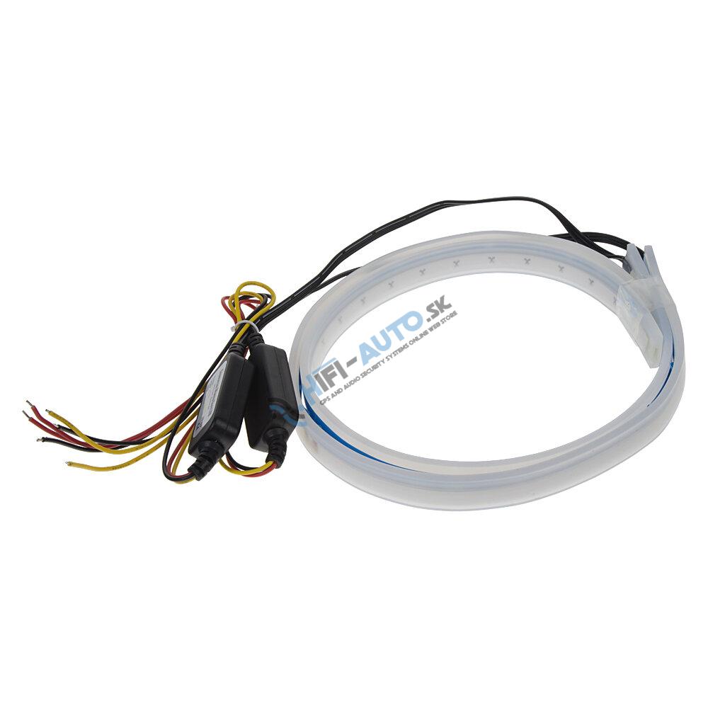 LED pásik, dynamické blinkre, oranžová, 45 cm