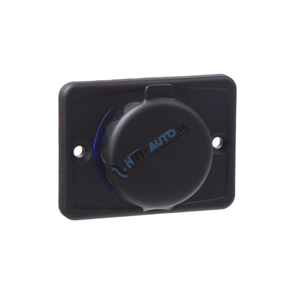 USB QC3.0 + USB-C PD zásuvka 12/24V, montáž na povrch