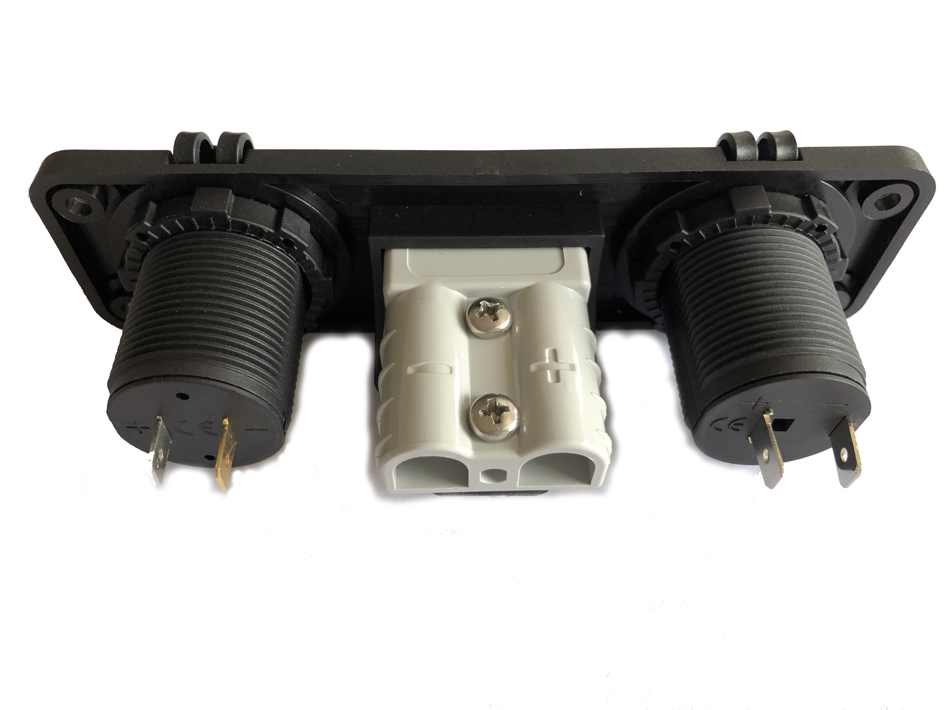 2x USB, CL + Anderson zásuvka 50A do panelu 