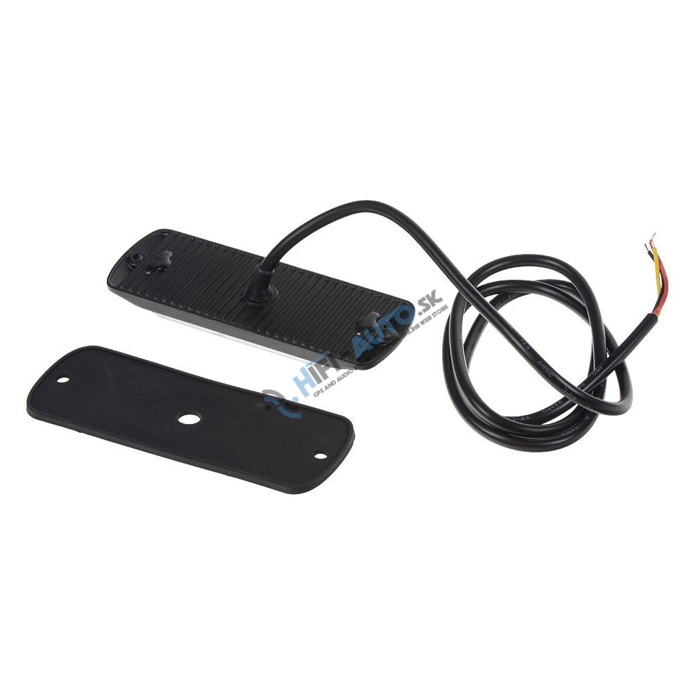 SLIM výstražné LED svetlo vonkajšie, oranžové, 12/24V, 12 x 1W