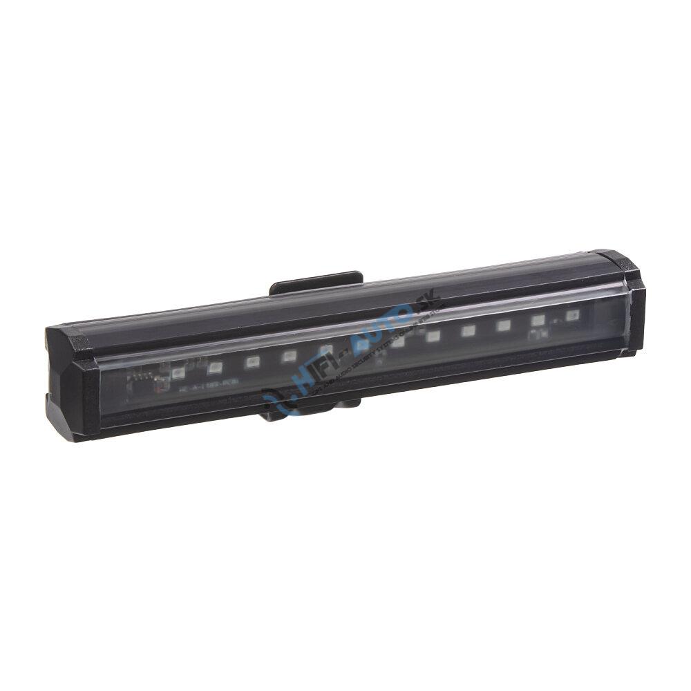Gumové výstražné LED svetlo vonkajšie, modro-červené, 12V, 150mm