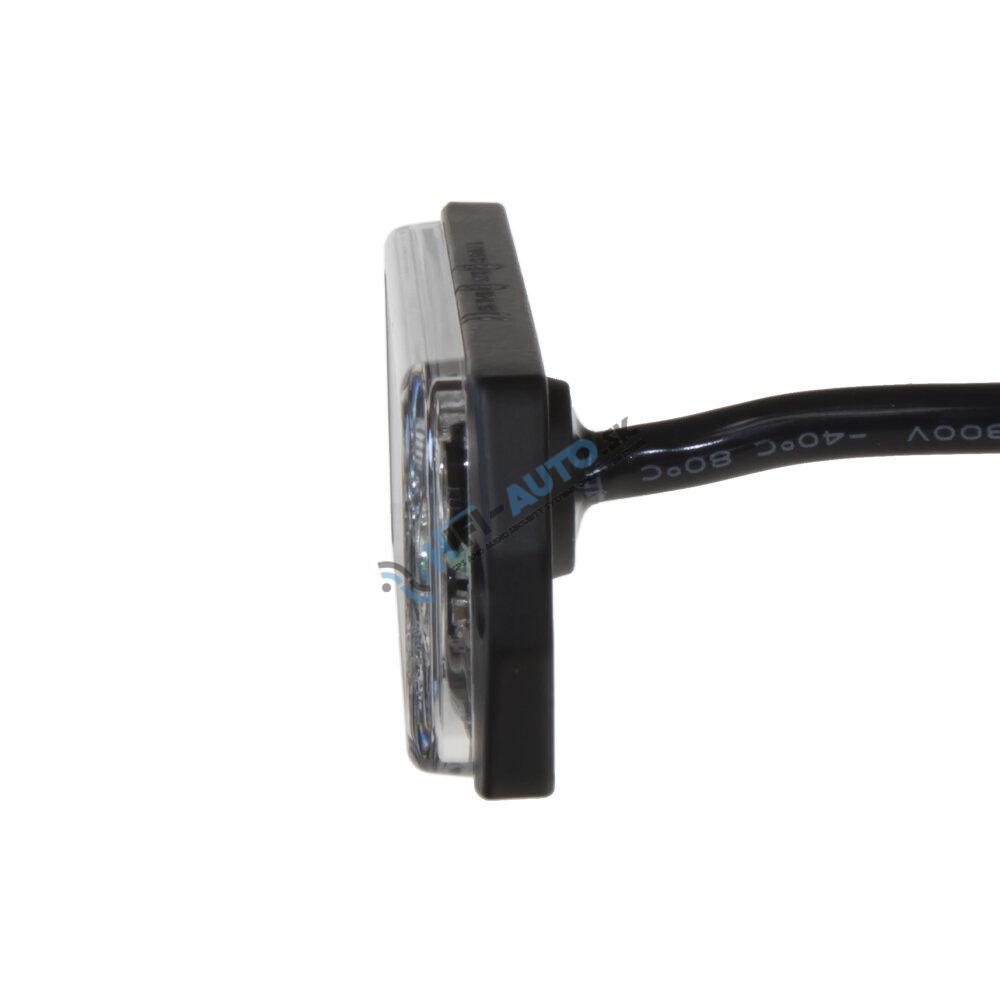 x SLIM výstražné LED svetlo vonkajšie, modré, 12-24V, ECE R65