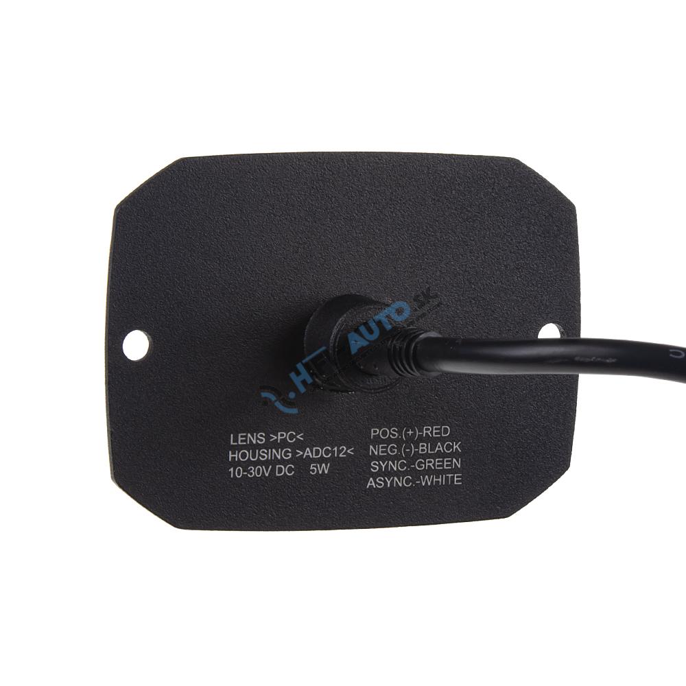 Predátor oranžový 4x1W, 12/24V, ECE R65