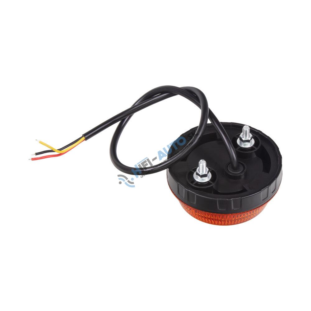 Miniatúrne LED výstražné svetlo, oranžové 12-24V
