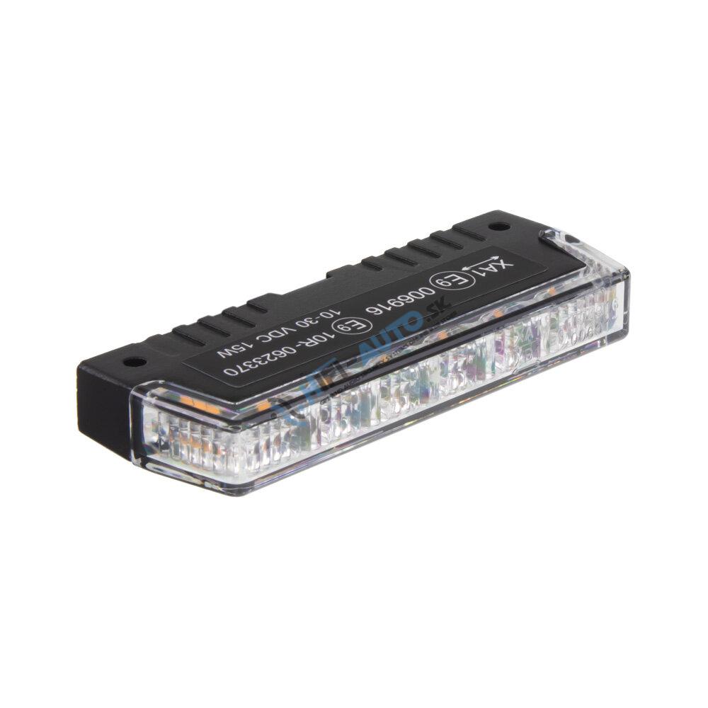 PROFI SLIM výstražné LED svetlo vonkajšie, do mriežky, oranžové, 12-24V, ECE R65