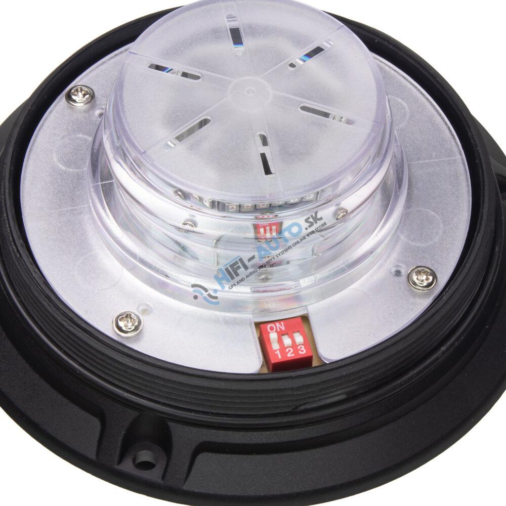 LED maják, 12-24V, 36xLED zelený, magnet, ECE R10