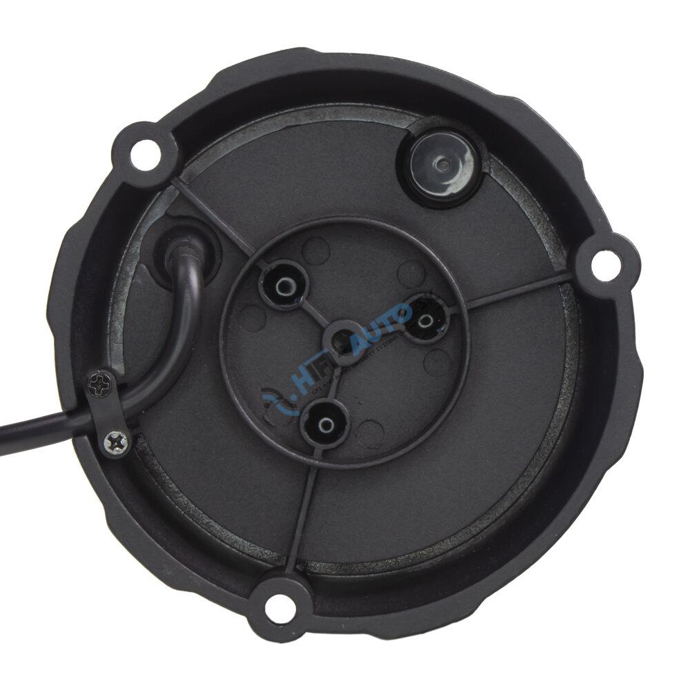 Robustný modro-červený LED maják, čierny hliník, 96W, ECE R10
