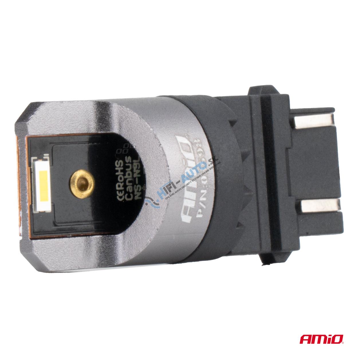 LED žiarovka FULL CANBUS PRO P27/7W 2x3157 SMD biele 12V 24V