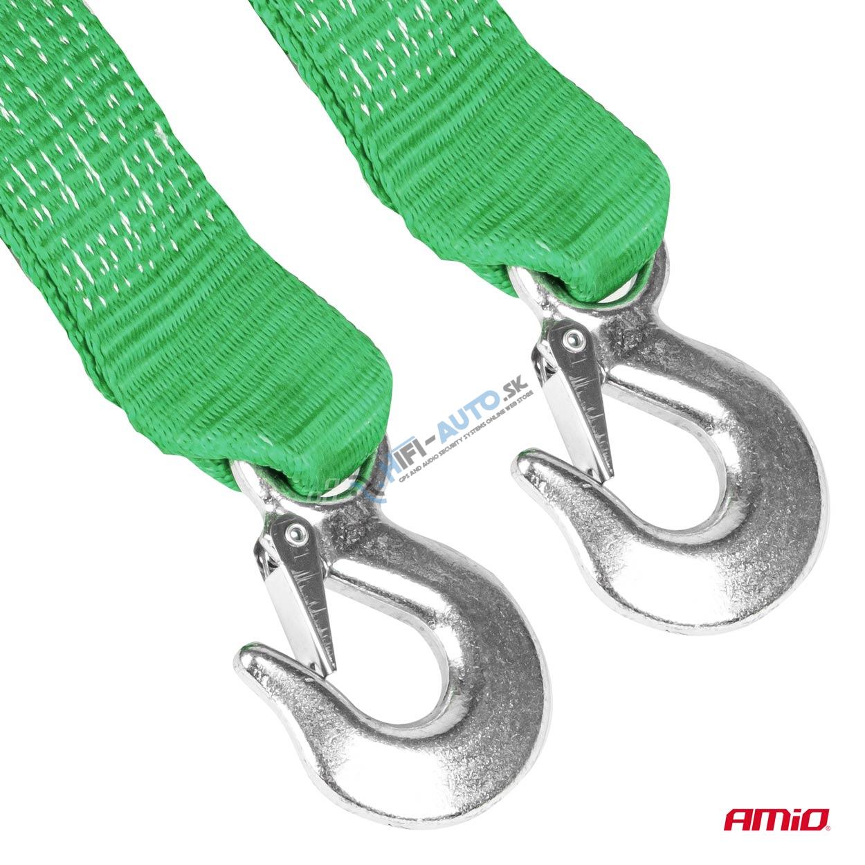 Ťažný popruh 8000kg 70mm 5m zakončenie Hák+Hák 