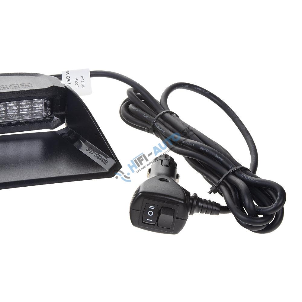 PROFI výstražné LED svetlo vnútorné, 12-24V, modré alebo červené, ECE R65