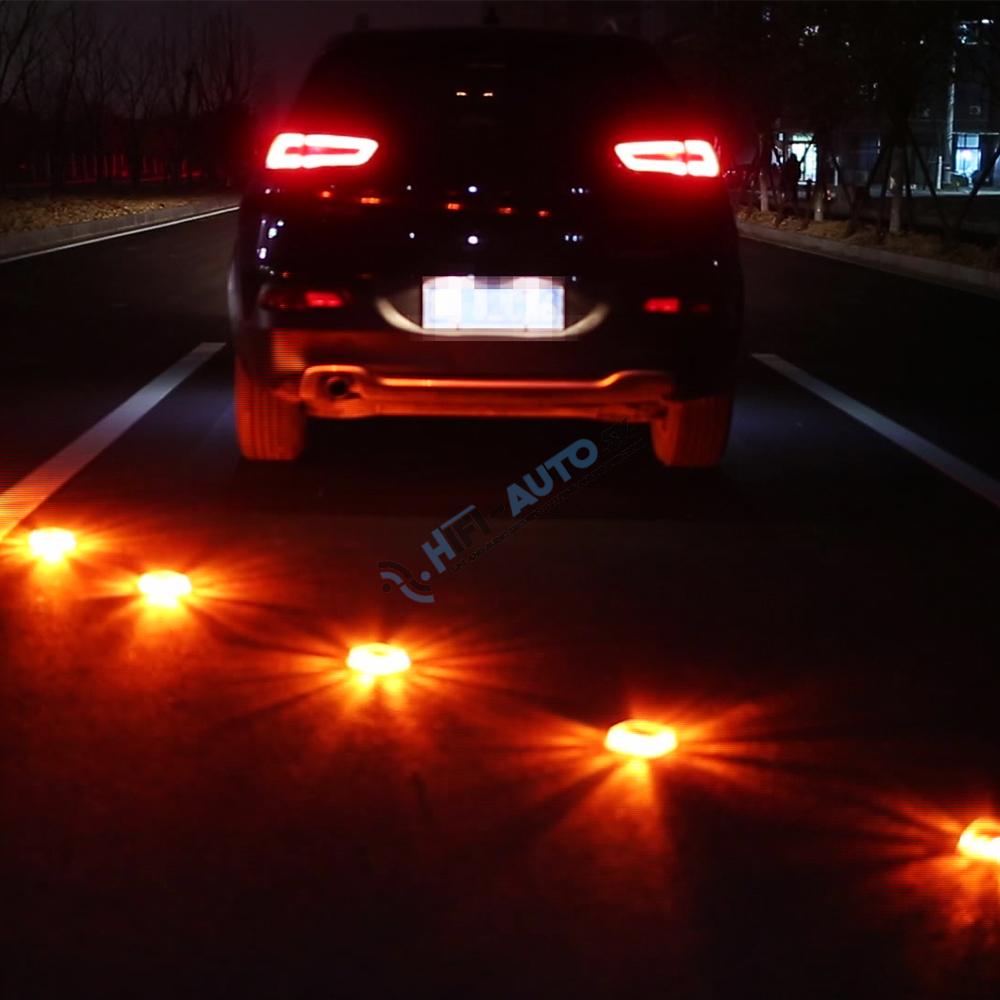 LED výstražné svetlo 16LED, oranžové, set 6ks