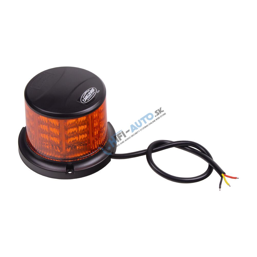 LED maják, 12-24V, 64x0, 5W, oranžový, pevná montáž, ECE R65 R10