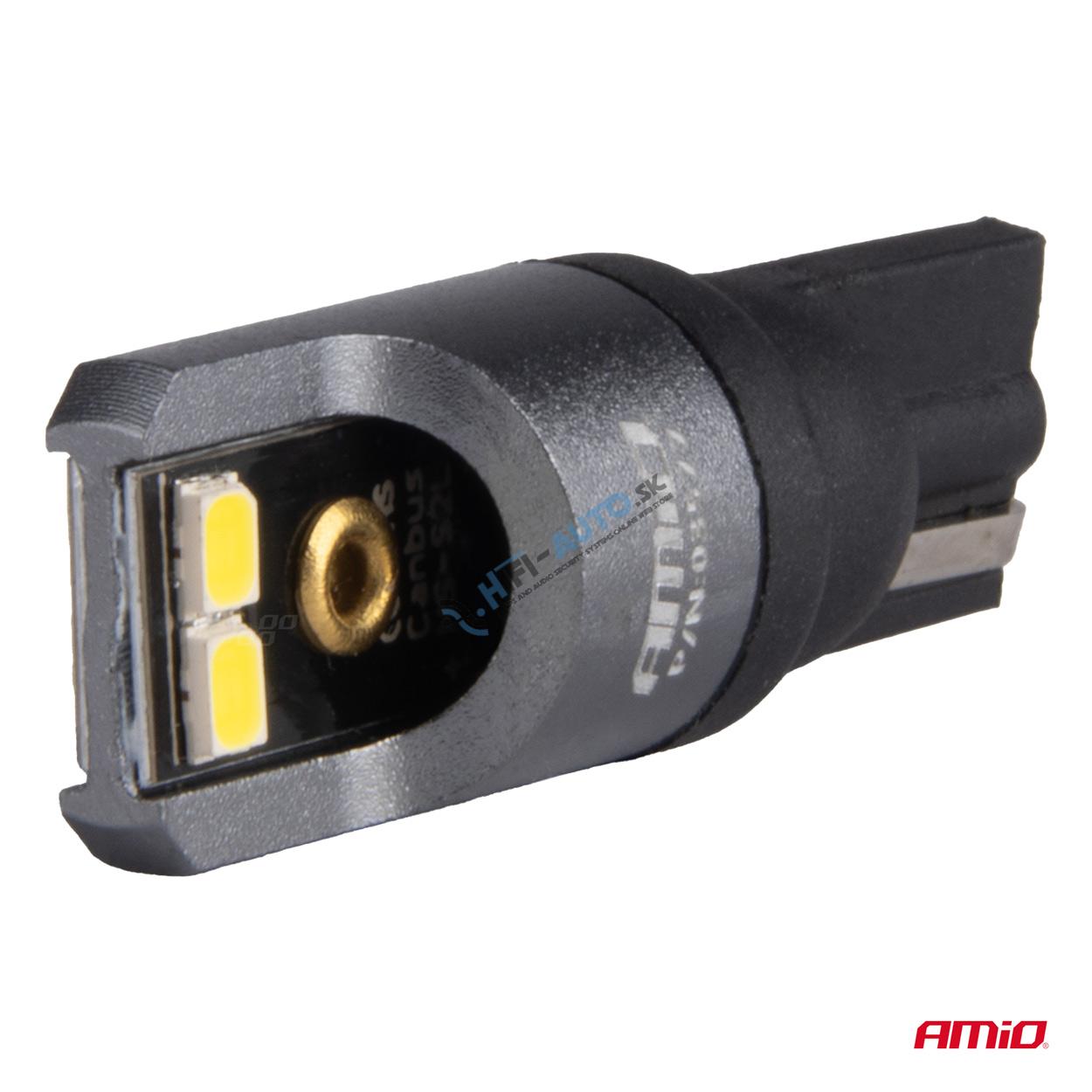 LED žiarovka CANBUS PRO T10 W5W 4x2016 SMD biele 12V 24V