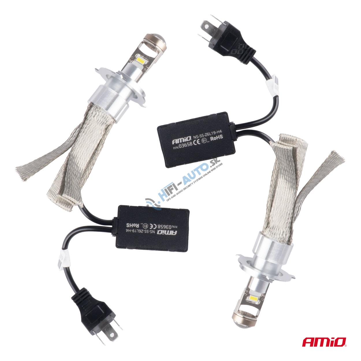 LED prestavbová sada FLEX+ séria H4 šošovky 12V 24V 6000K Canbus