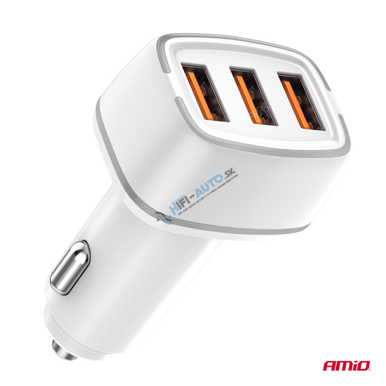 Autonabíjačka 2x USB-A + USB-C 32W