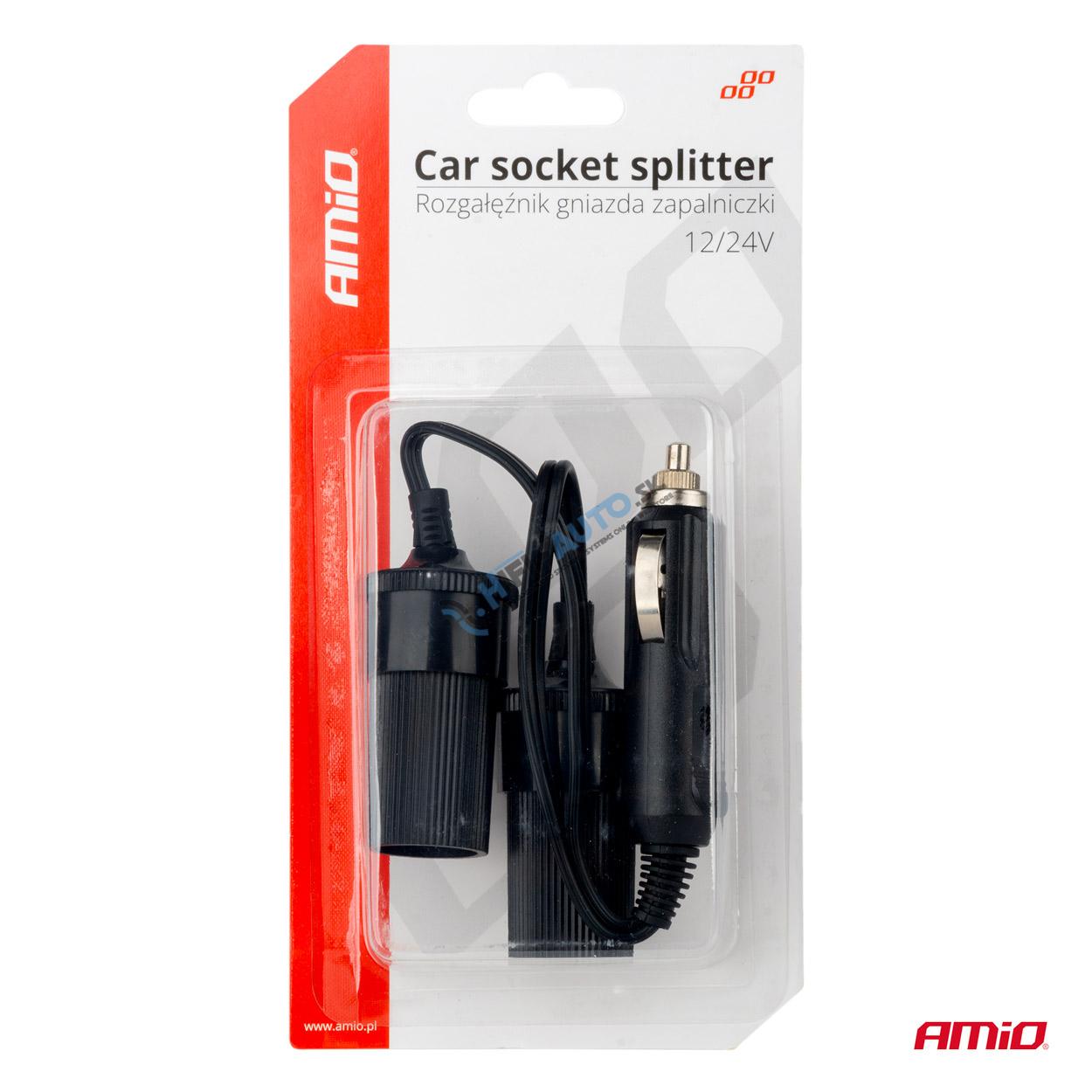 Rozbočovač zásuvky autozapaľovača 12V 24V