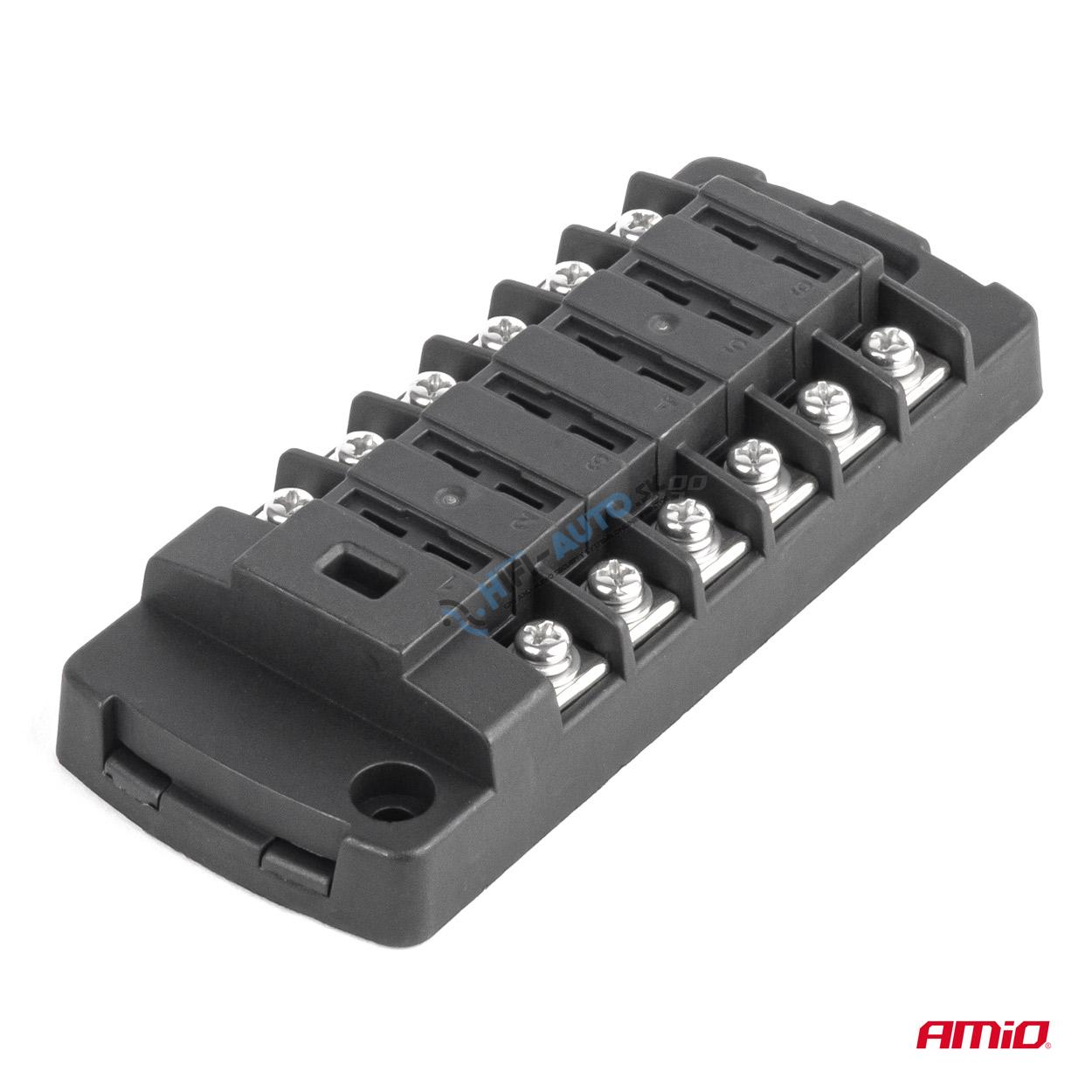 Poistková skrinka, skrutkové konektory, 6 zásuviek