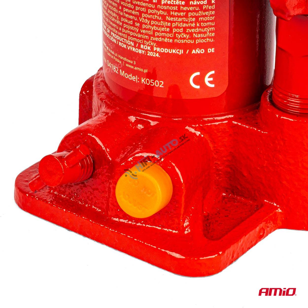 Hydraulický piestový zdvihák 2T v PVC boxe AMIO