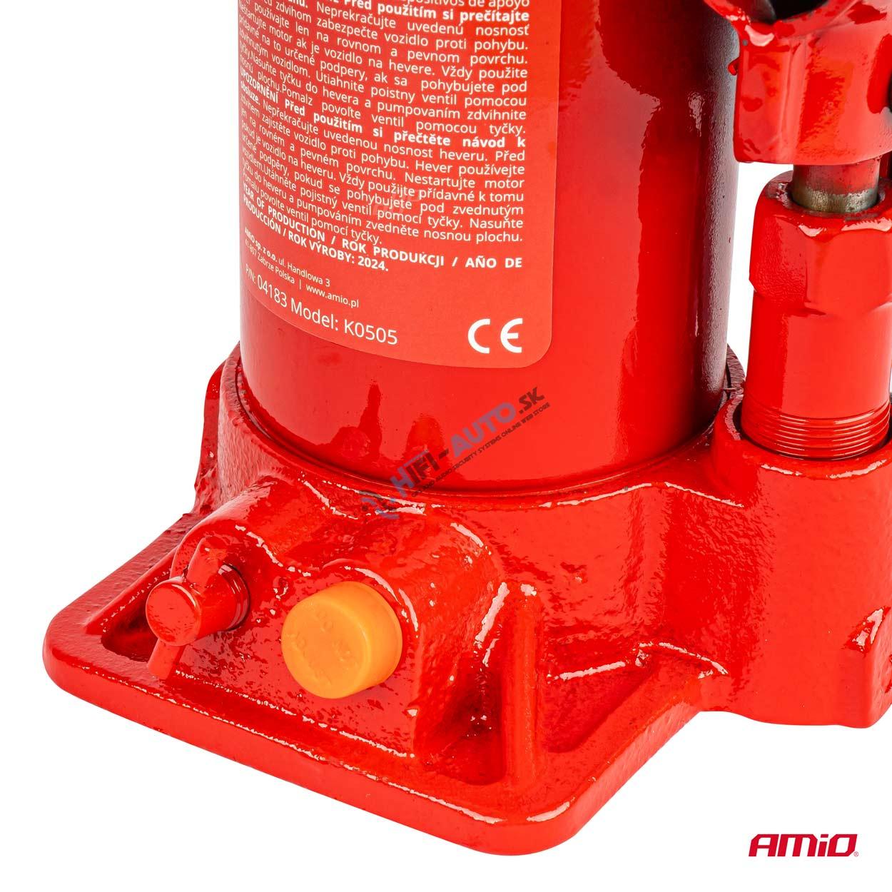 Hydraulický piestový zdvihák 5T v PVC boxe