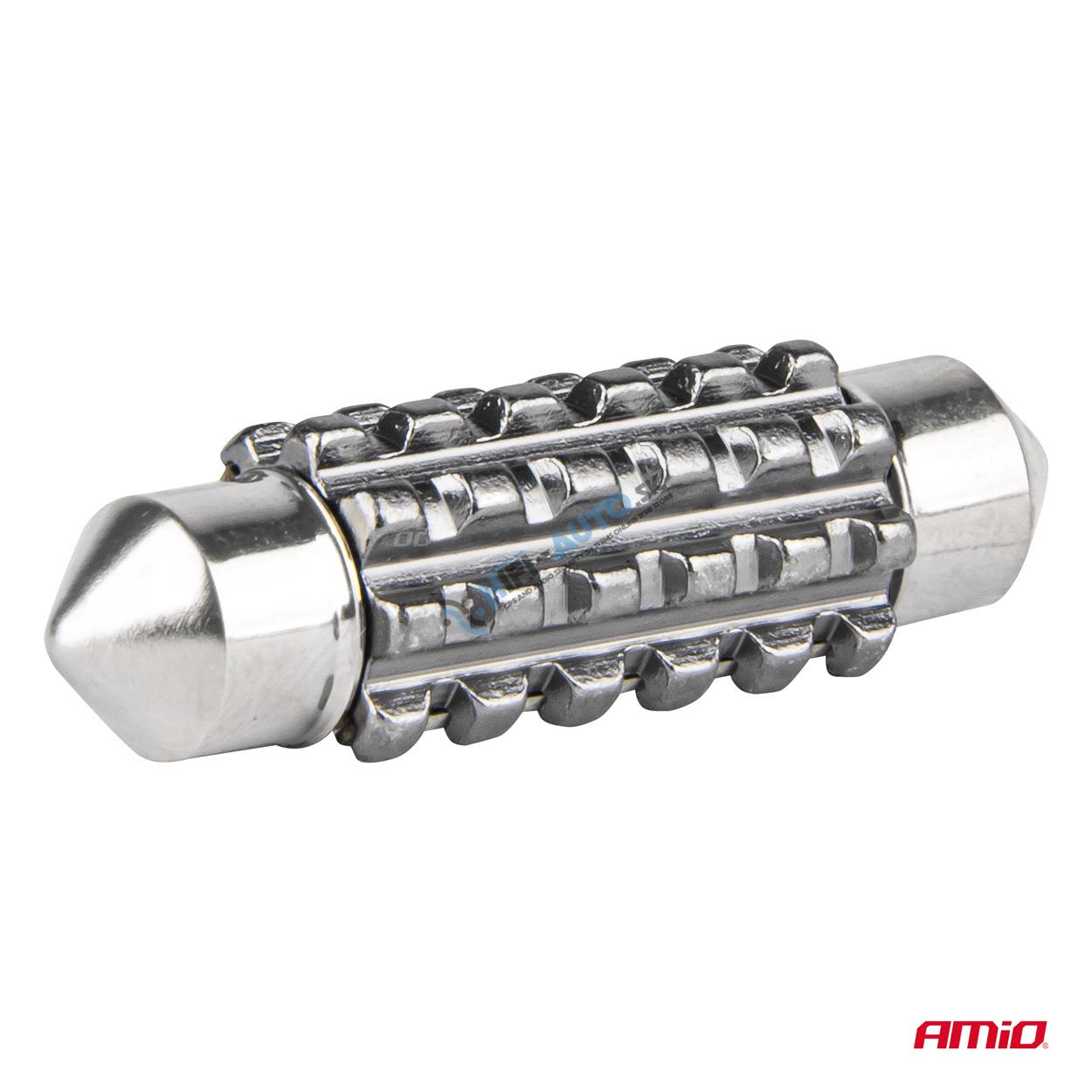 LED žiarovka CANBUS 12SMD Festoon C5W 3838 36mm White 12/24V