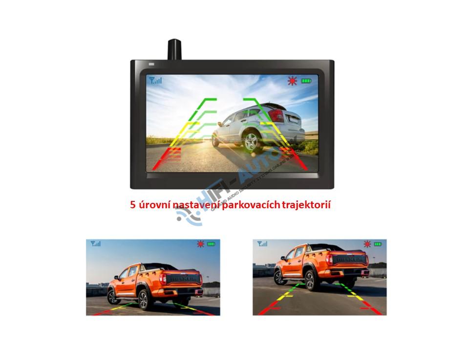 Bezdrôtový digitálny kamerový systém - 4,3" monitor / kamera v ŠPZ so solárnym napájaním