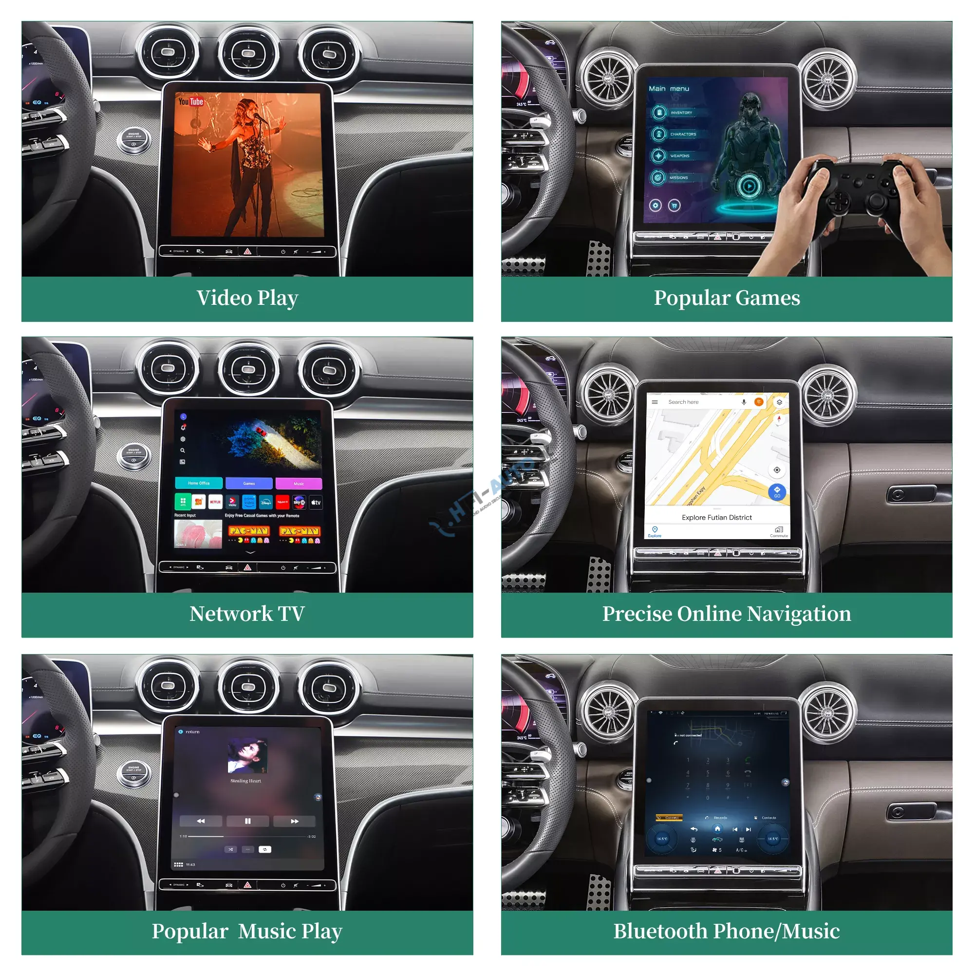 Android Auto + CarPlay + Android pre Mercedes C 