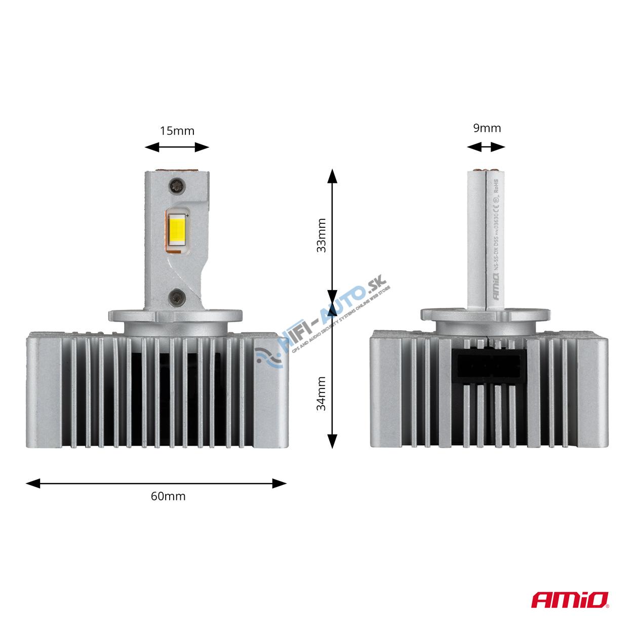 LED žiarovky hlavného svietenia D5S D-Basic Series