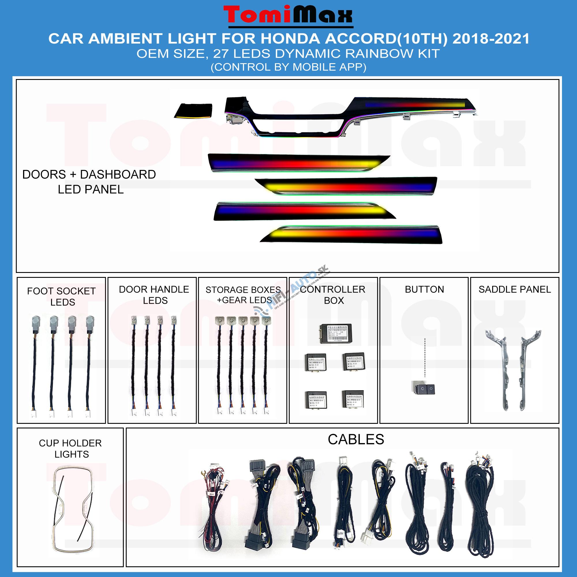 Ambientné osvetlenie Honda Accord 2018-2021
