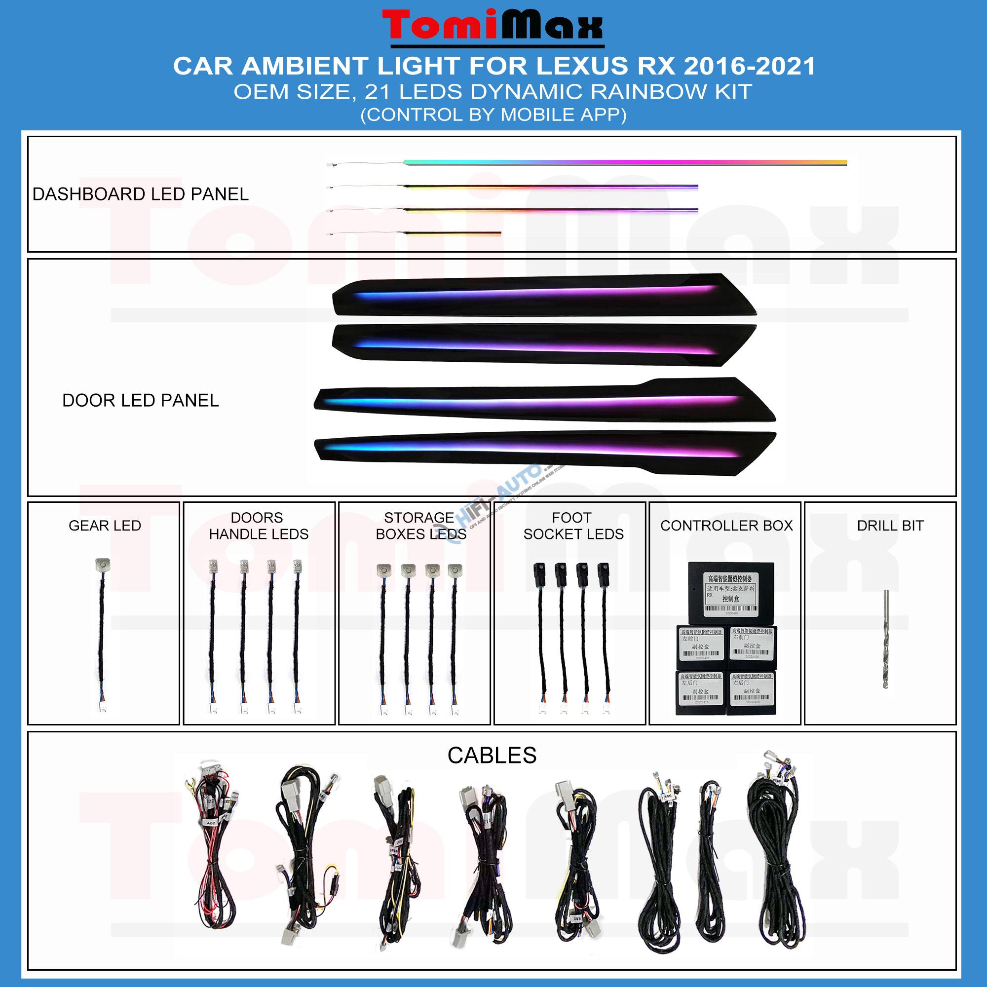 Ambientné osvetlenie LEXUS RX 2016-2021