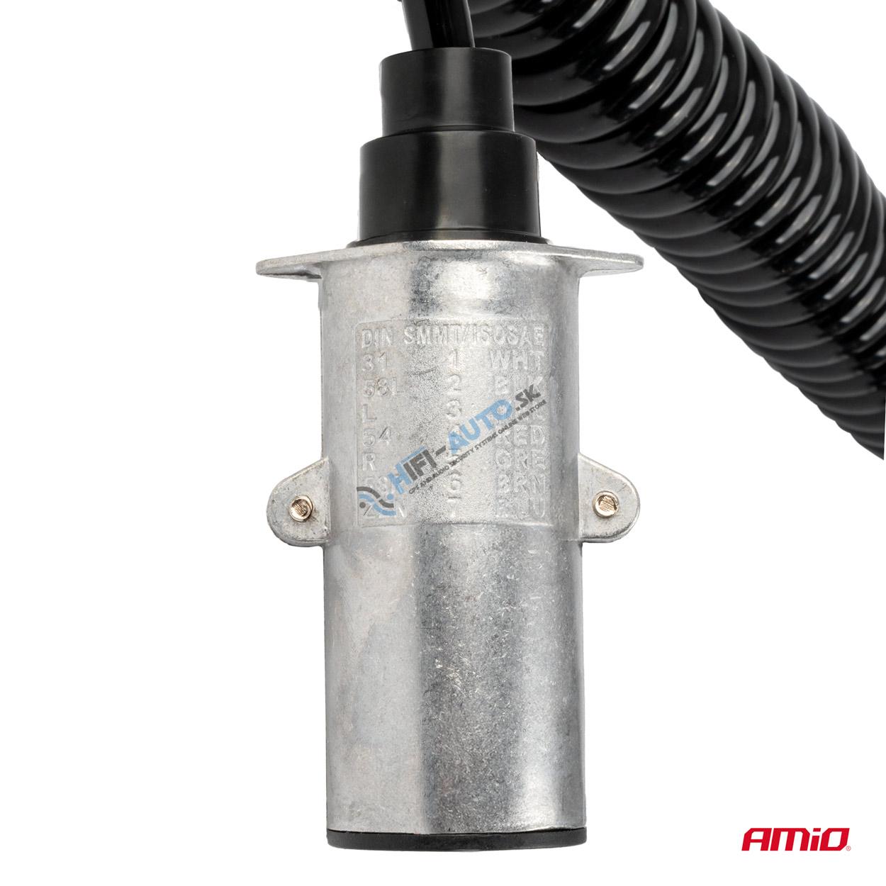 Špirálový kábel TIR 2x 7 PIN typ N 5m 24V